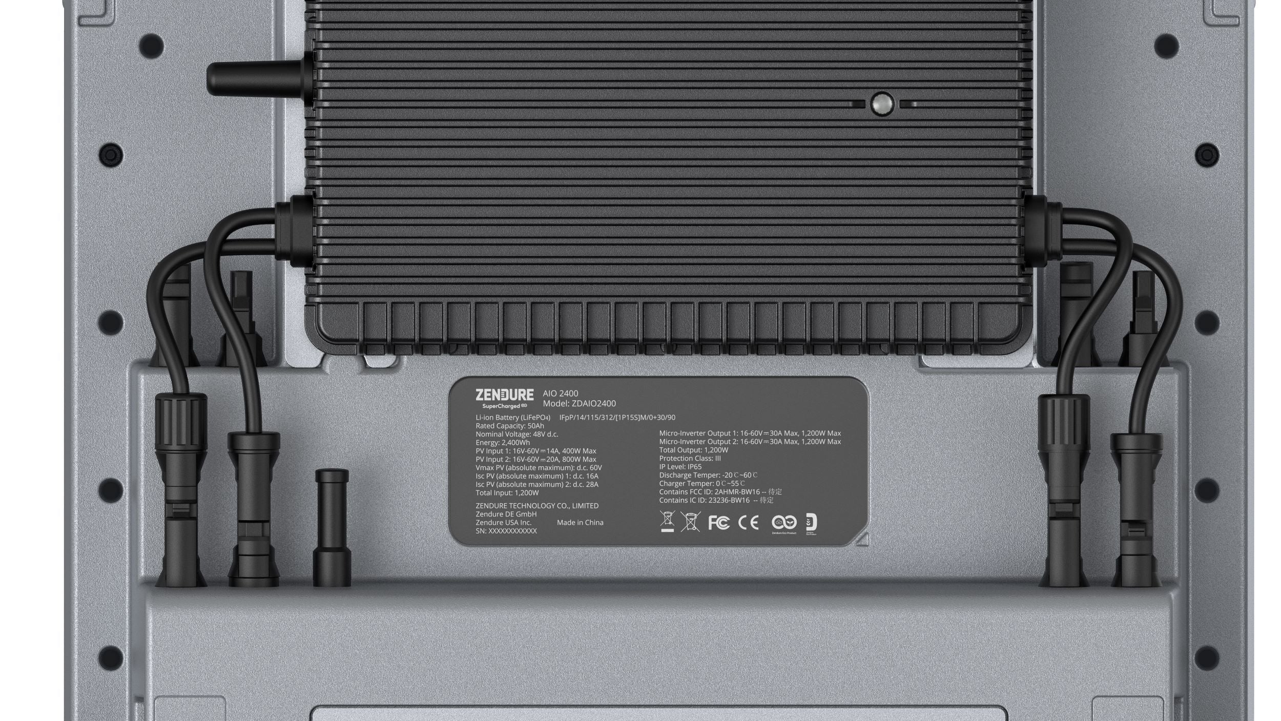 Zendure AIO 2400 LiFePO4 2,4kWh All-In-One Speichersystem für Balkonkraftwerke